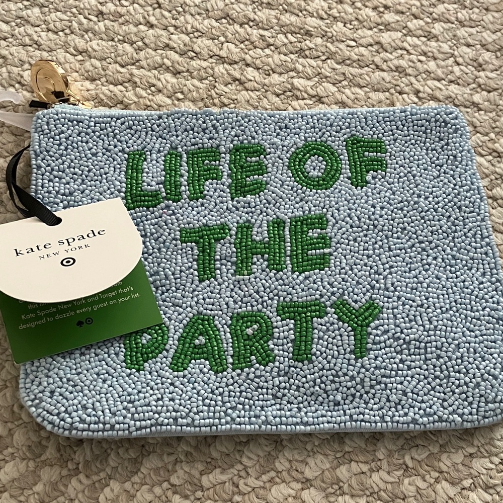 KSNY & target collab beaded pouch NWT